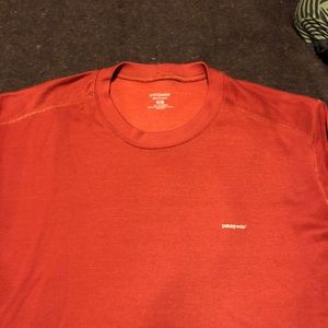 Brick Red Patagonia Capilene L/S Baselayer